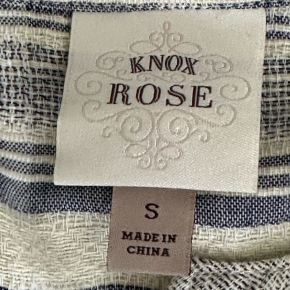 Knox Rose sz sm a textured smock style shirt Boho look - Picture 8 of 15